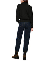 Marc Cain Collections Feminine Shirt with V Neck Black ZC48.18J14