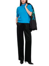 Marc Cain Collections Rethink Together Fluffy Jumper Bright Sea ZC41.39M59
