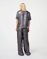 KNIT-TED Varah Top Metallic Grey