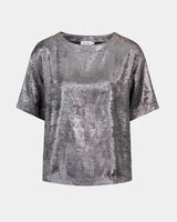 KNIT-TED Varah Top Metallic Grey