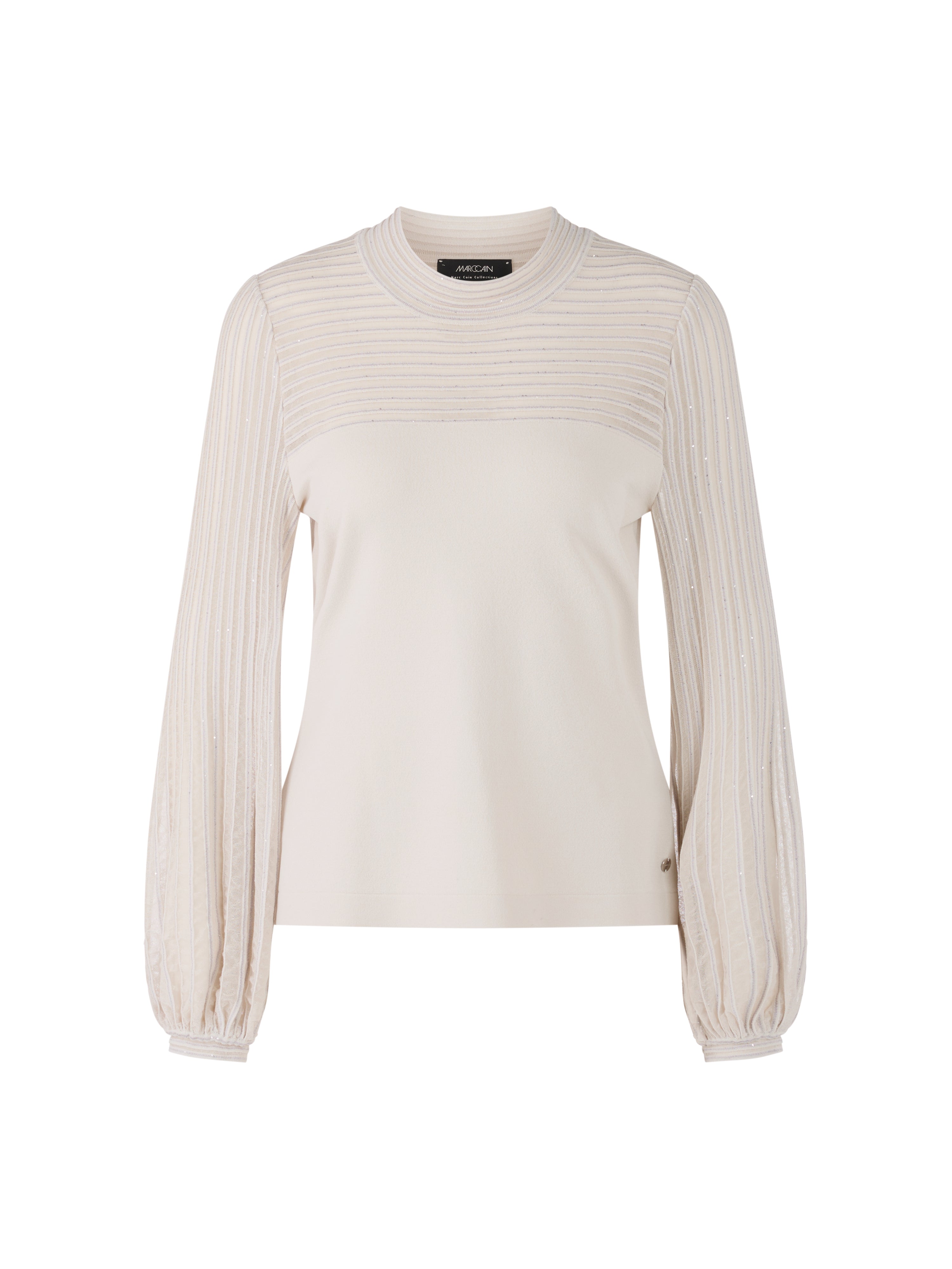Marc Cain Collections Knitted In Germany Fine Knit Sweater ZC41.51M49 Smoke