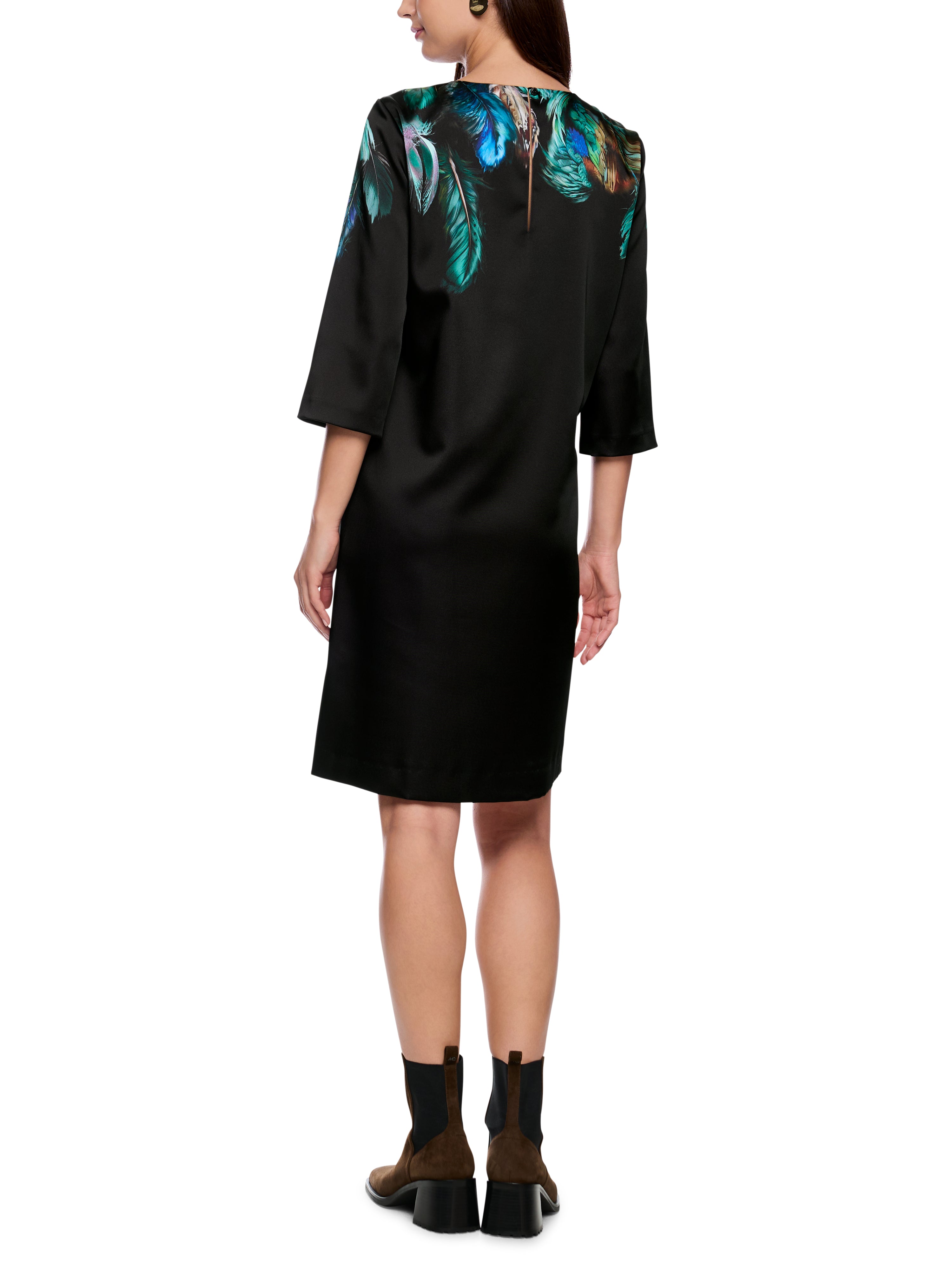 Marc Cain Collections Dress with Feather Print ZC21.34W85