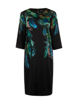 Marc Cain Collections Dress with Feather Print ZC21.34W85