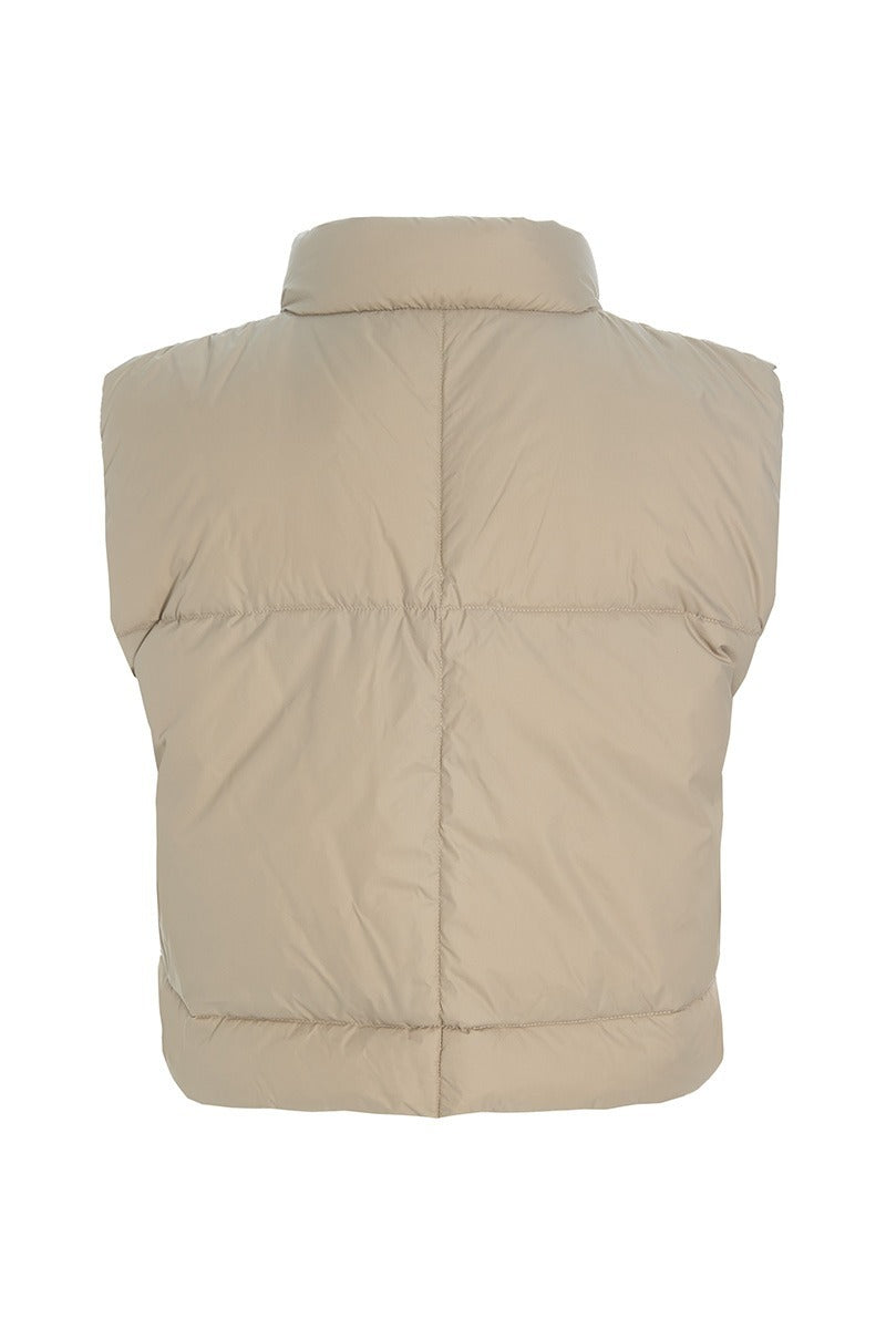 BITTE KAI RAND Feather Down Short Vest Stone