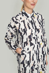 BITTE KAI RAND Harukaze Shirt Dress 13971 Linen Print