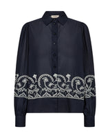 Mos Mosh Silca Lino Shirt Salute Navy