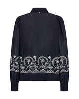 Mos Mosh Silca Lino Shirt Salute Navy