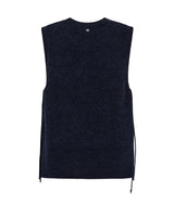 Mos Mosh Thora Tie Knit Grey Salute Navy
