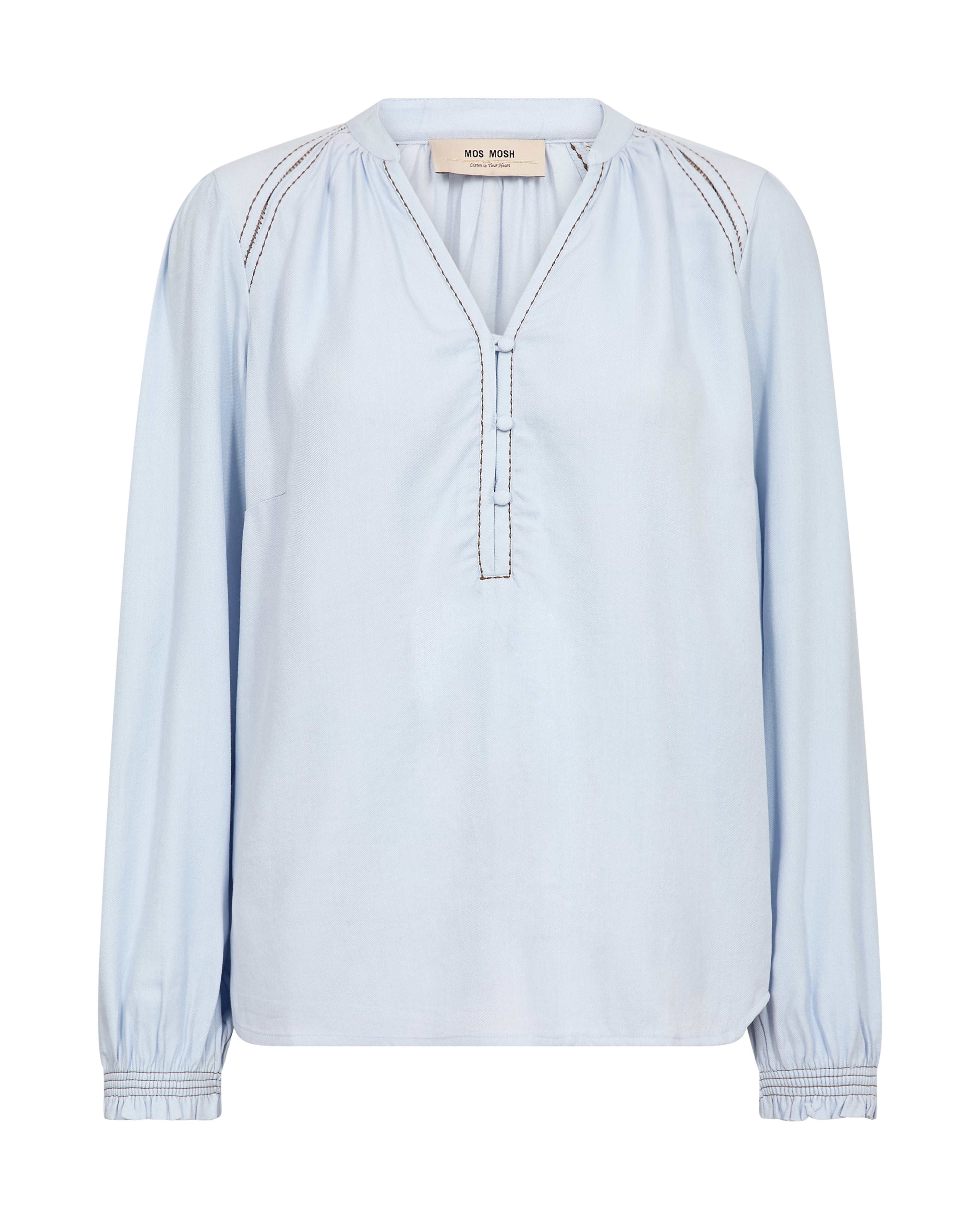 Mos Mosh Tazzin Twill Blouse Skyway