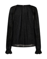Mos Mosh Ximena Glam V-neck Blouse Black