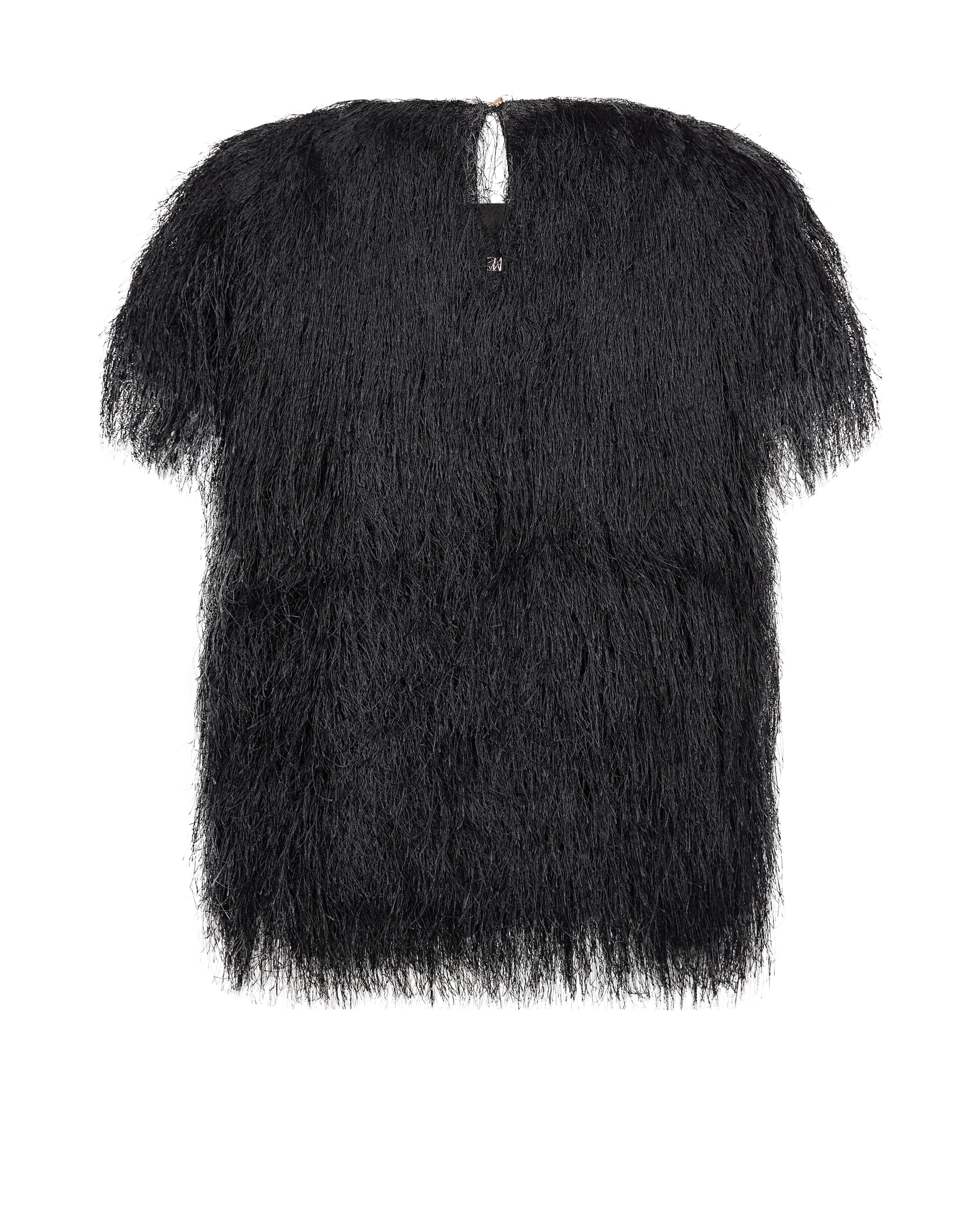 Mos Mosh Brim Faux Fur Tee Black