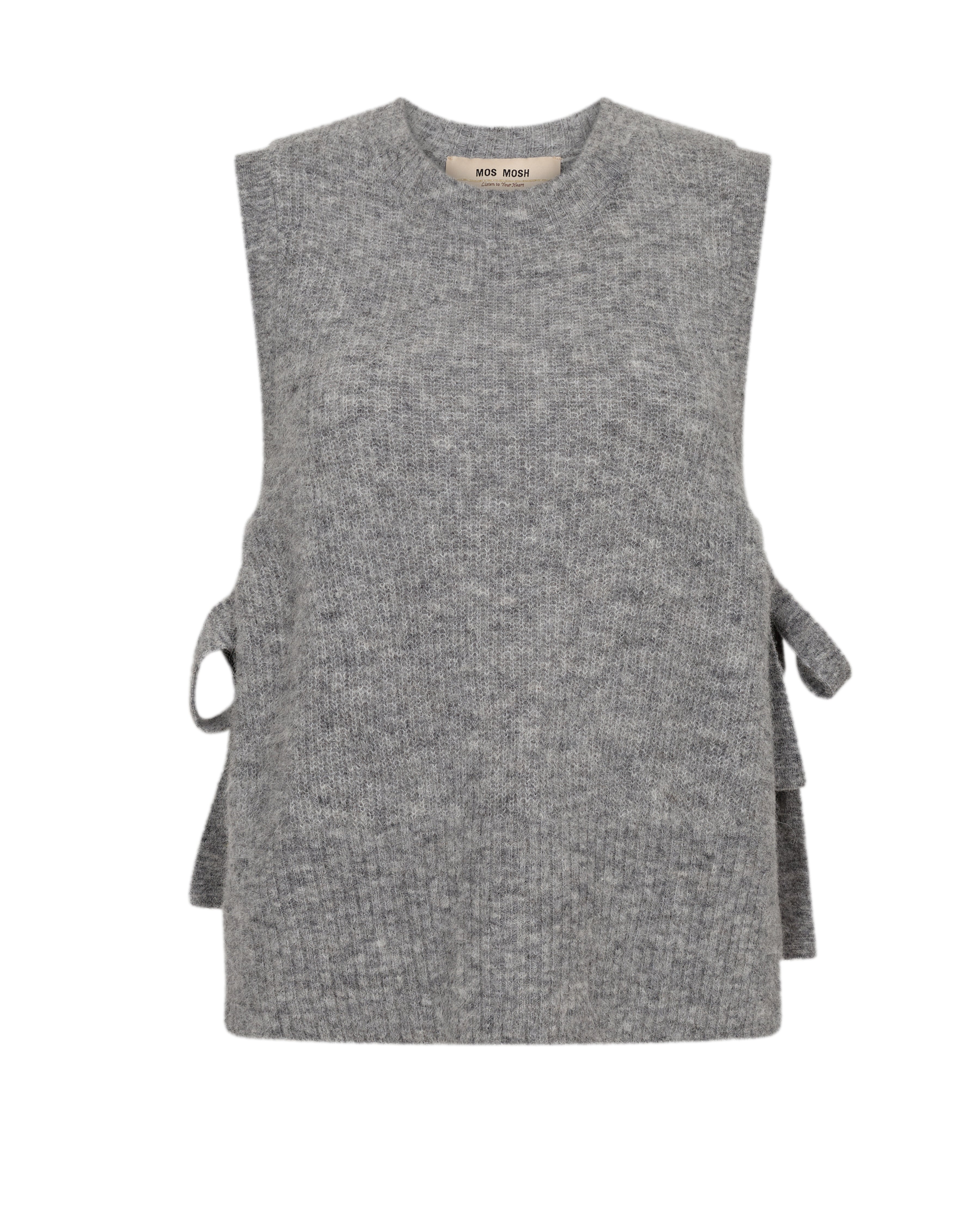 Mos Mosh Thora Tie Knit Grey Melange