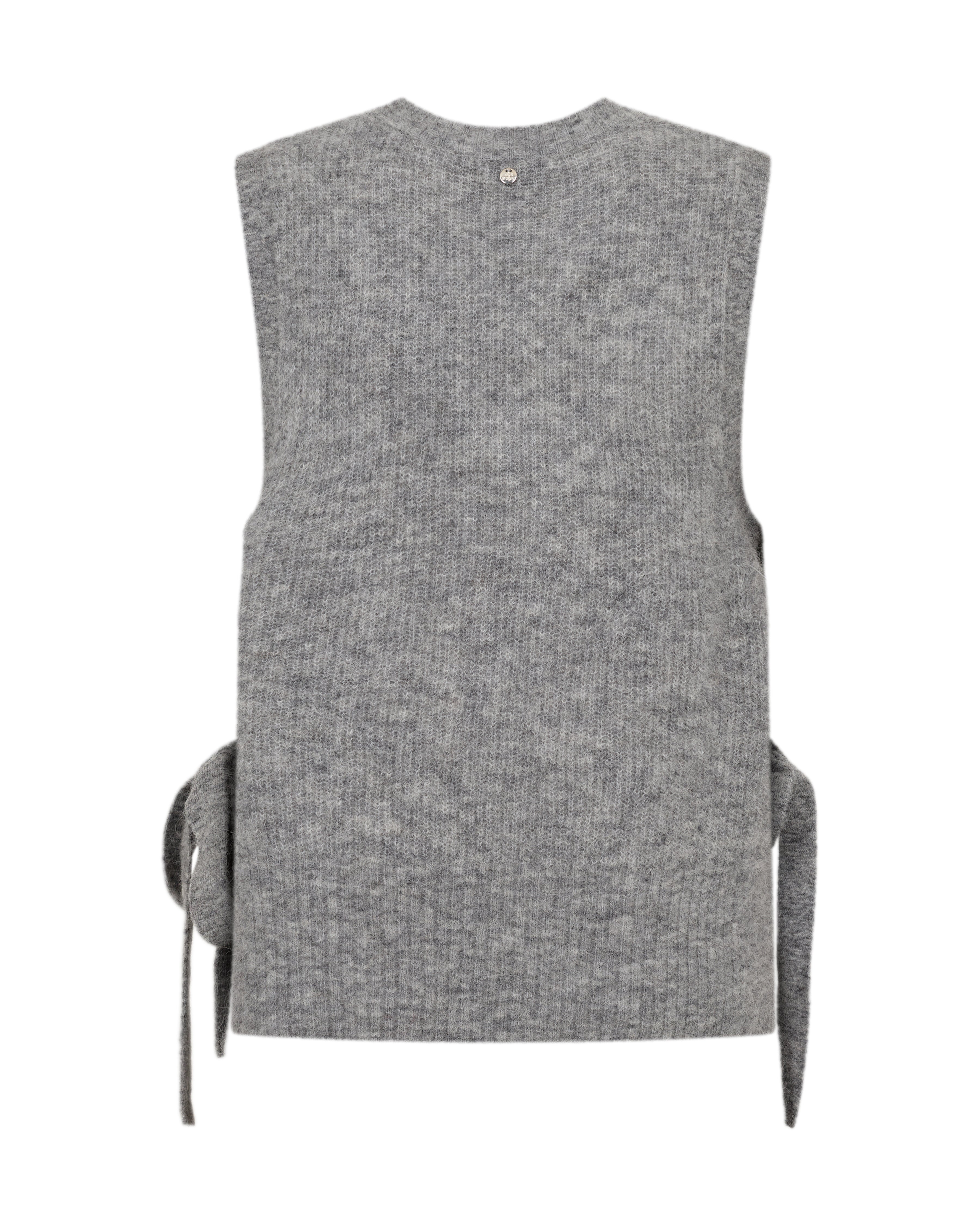 Mos Mosh Thora Tie Knit Grey Melange