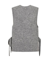 Mos Mosh Thora Tie Knit Grey Melange
