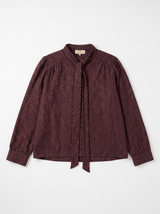 FROCKS CINDY Tie Blouse Açai