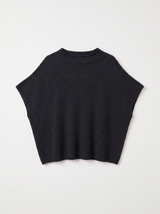 FROCKS CLEO Sleeveless Alpaca Sweater Black