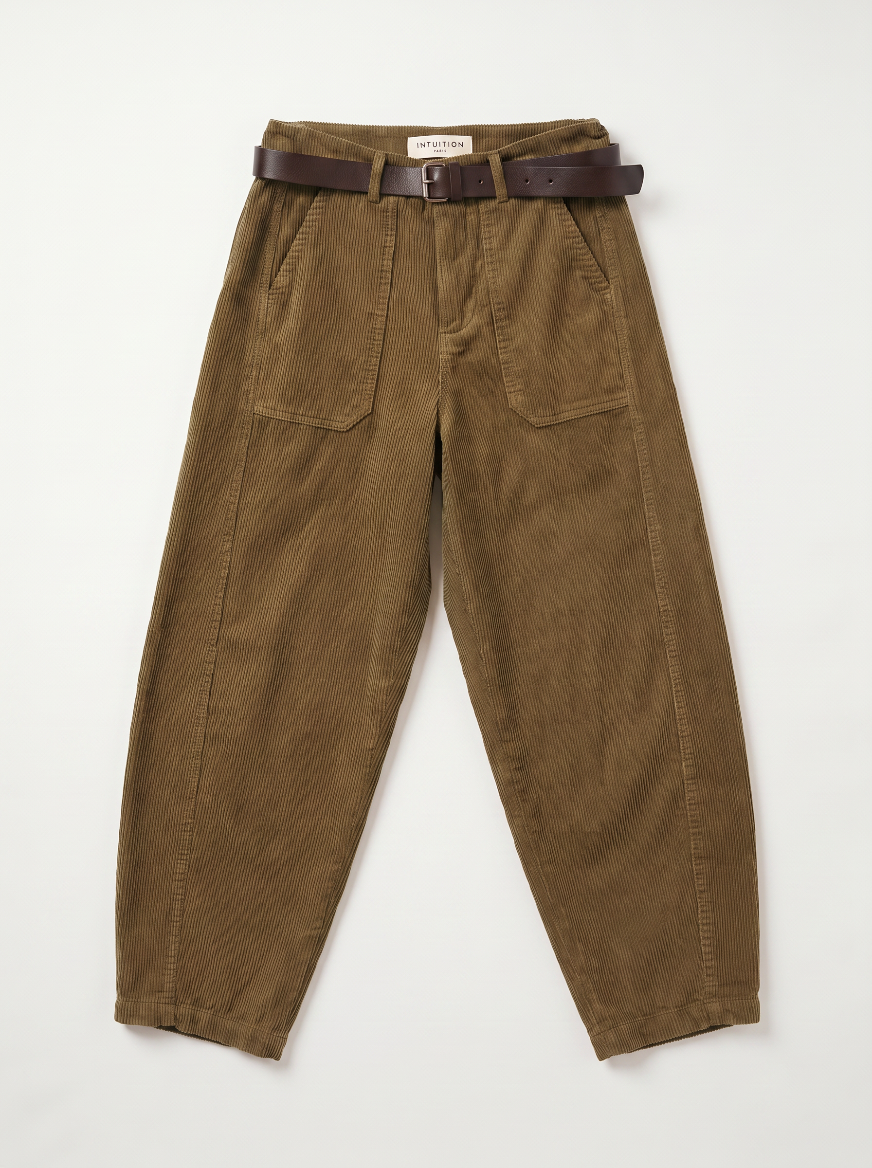 FROCKS BETTY Cord Barrel Pants Hunter