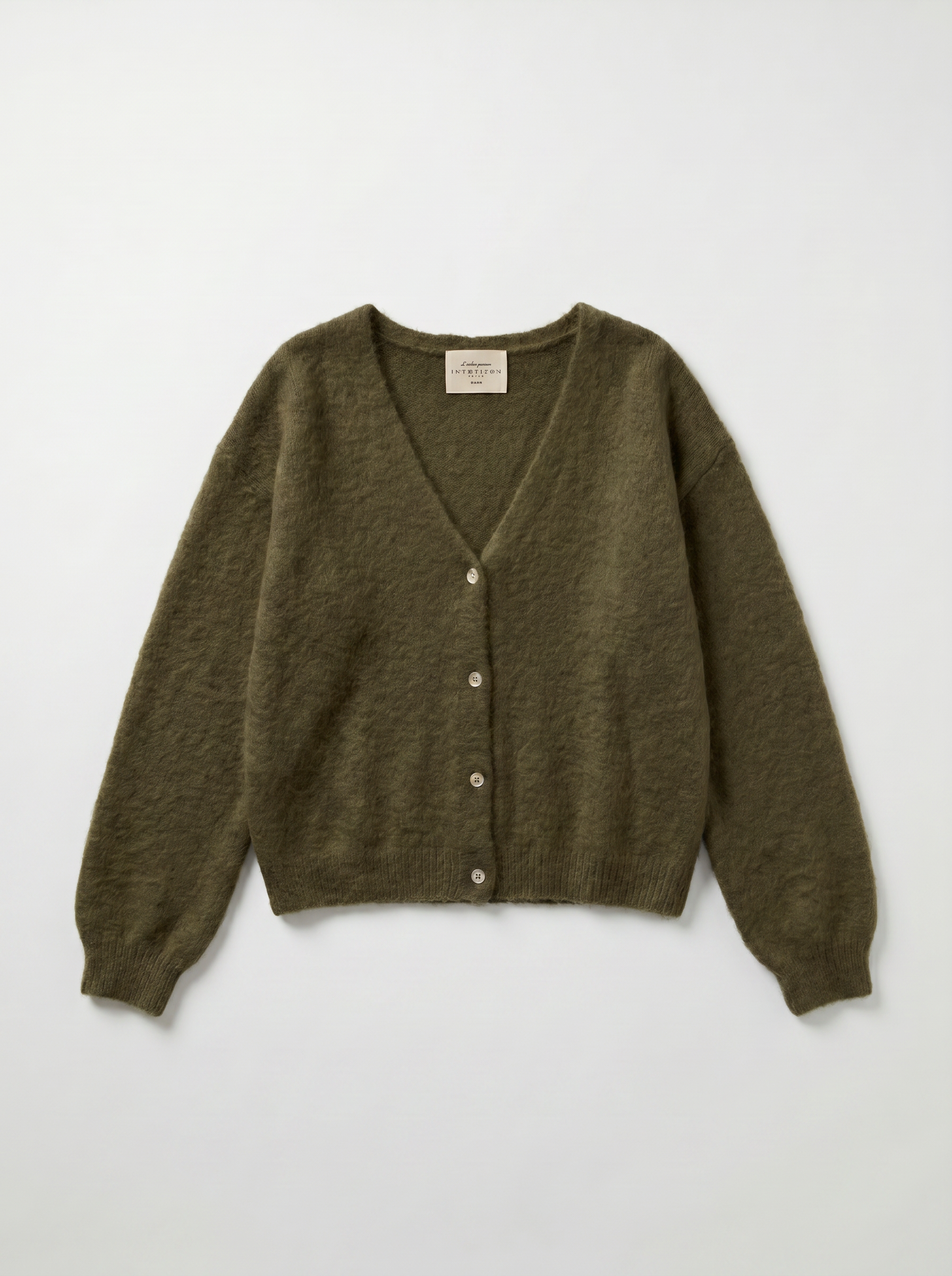 FROCKS LULU Angora Cardigan Khaki