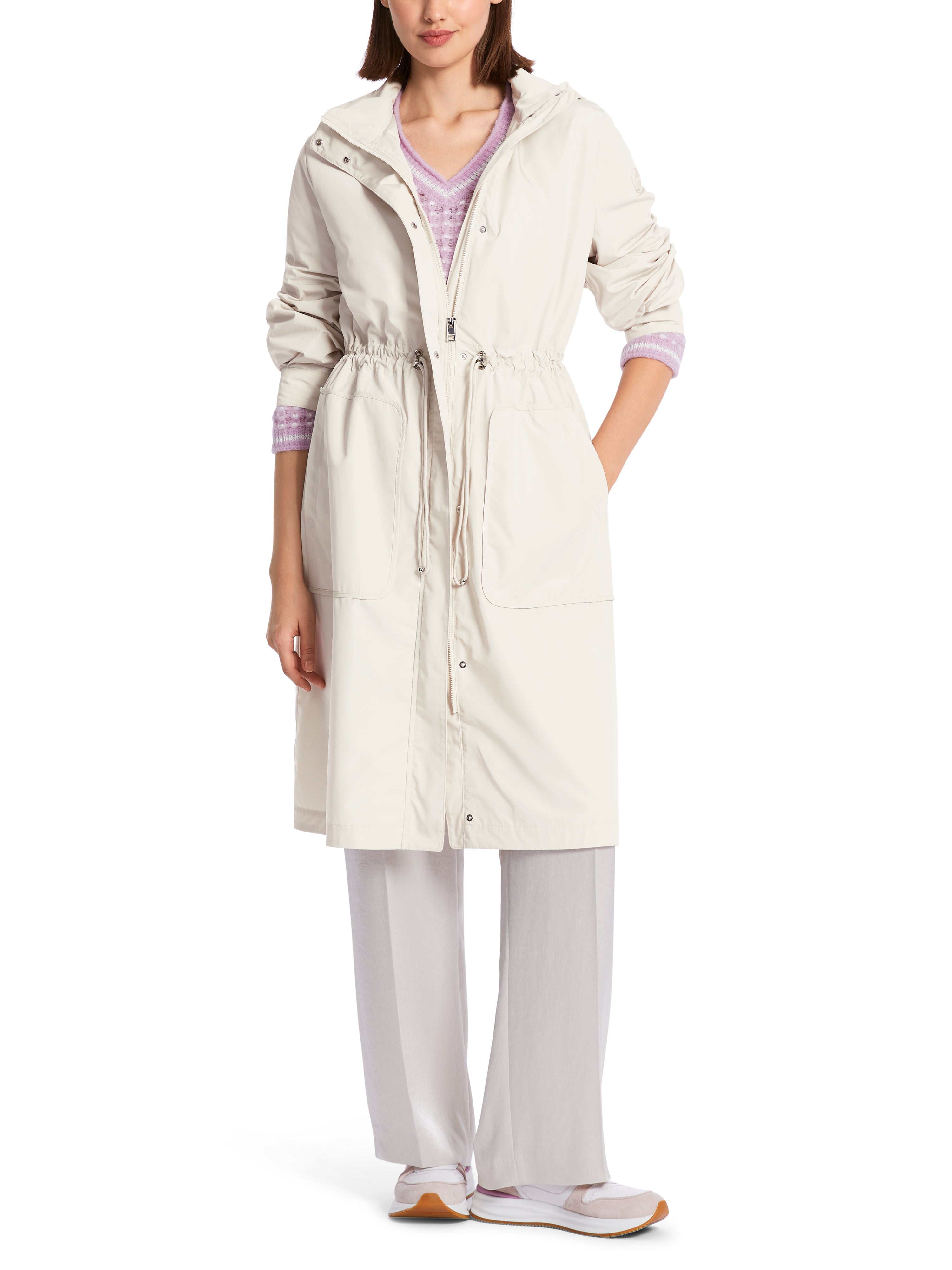 Marc Cain Collections Coat with drawstring Smoke WC11.04W26