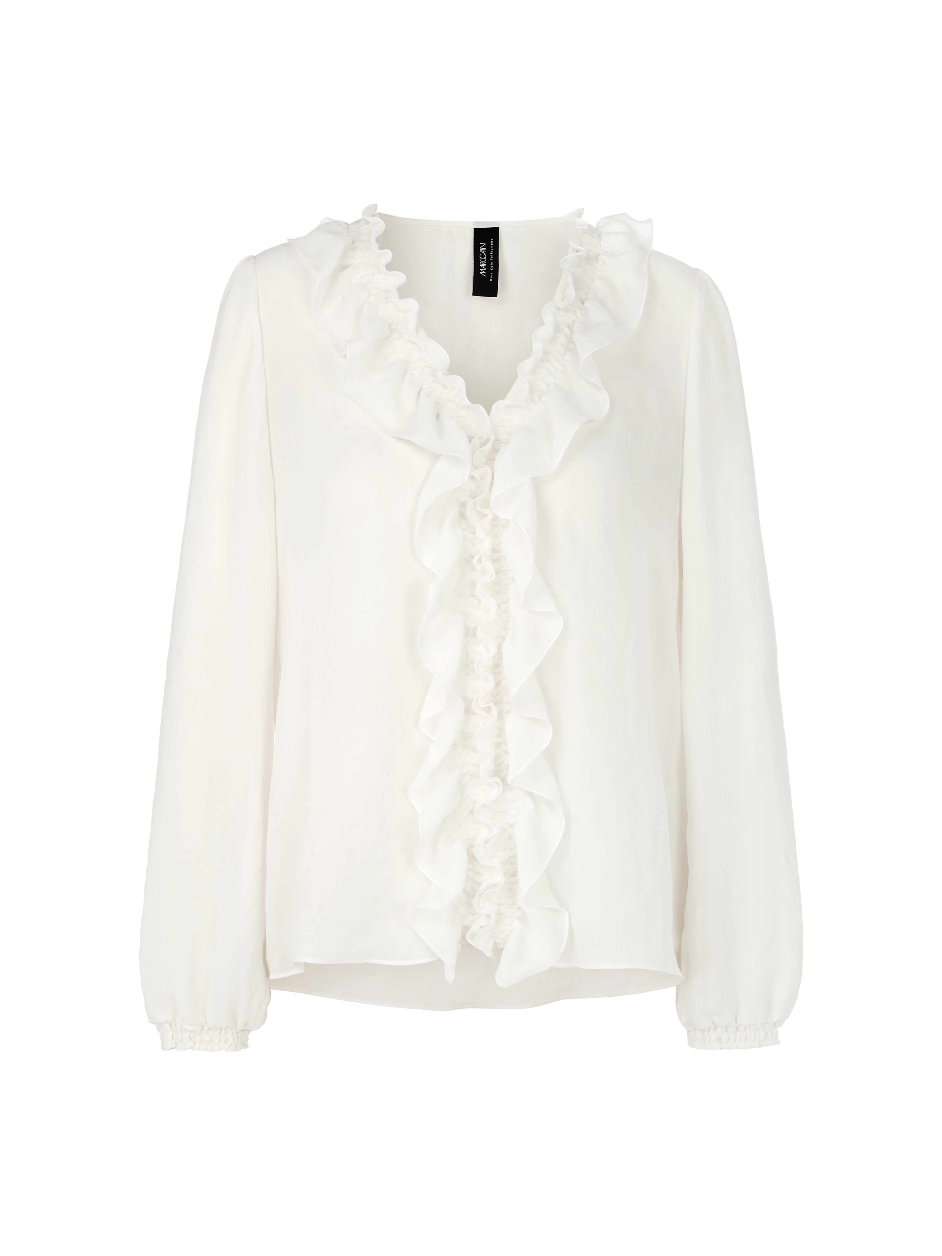 Marc Cain Collections Rethink Together ruched Blouse Off White