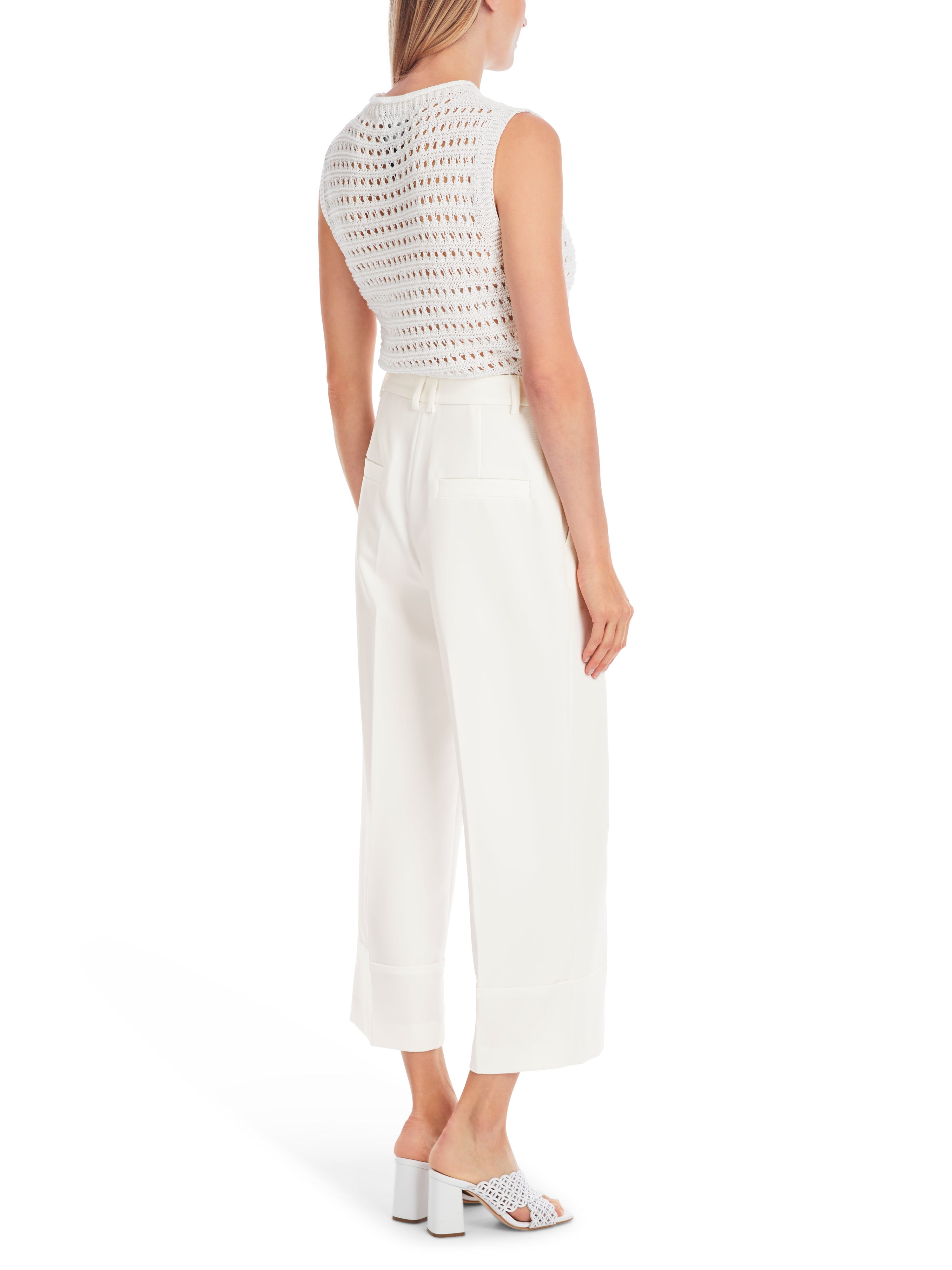 Marc Cain Collections WUKARI High Waist Pants Off White