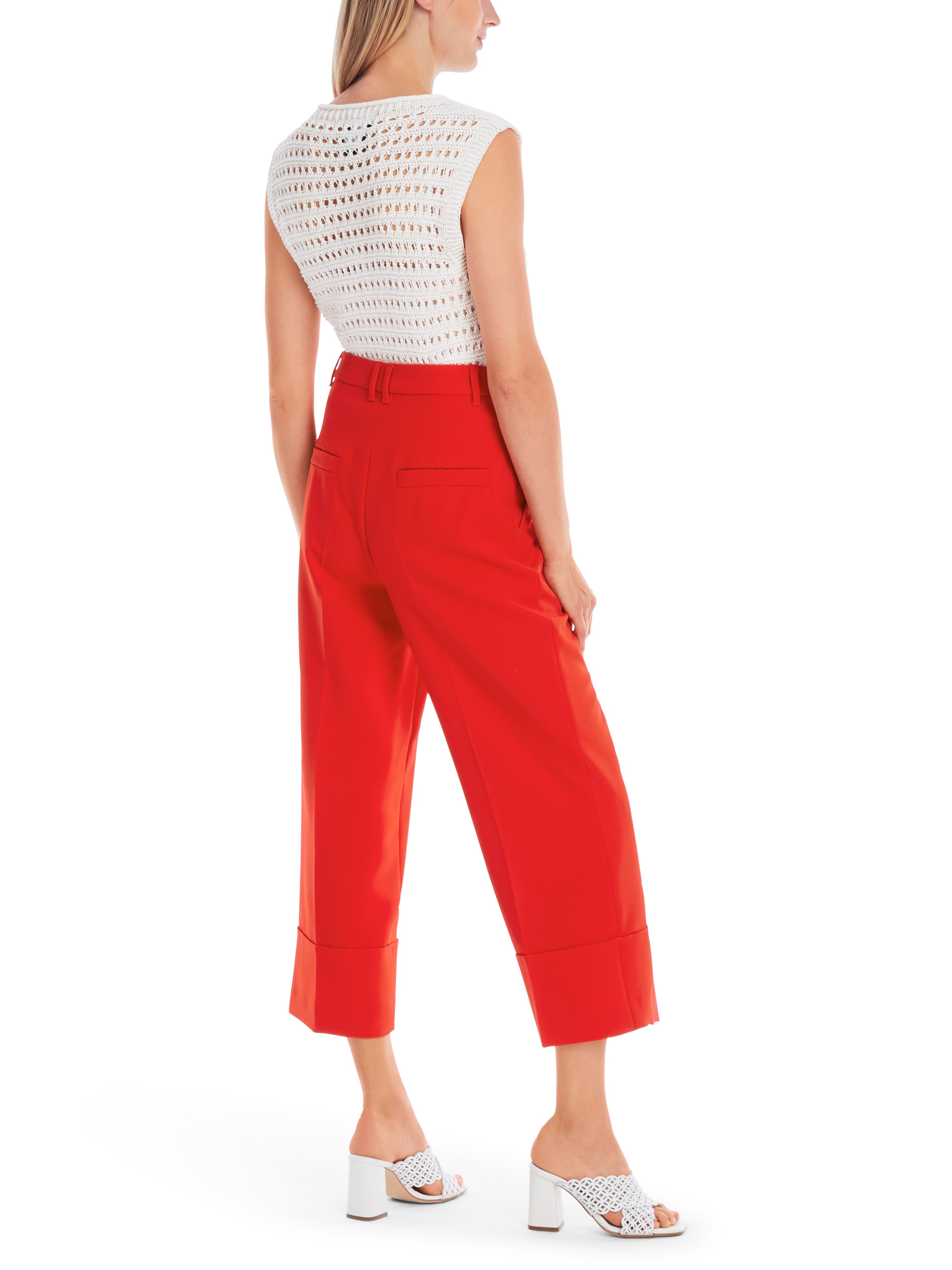 Marc Cain Collections WUKARI High Waist Pants Flame Red