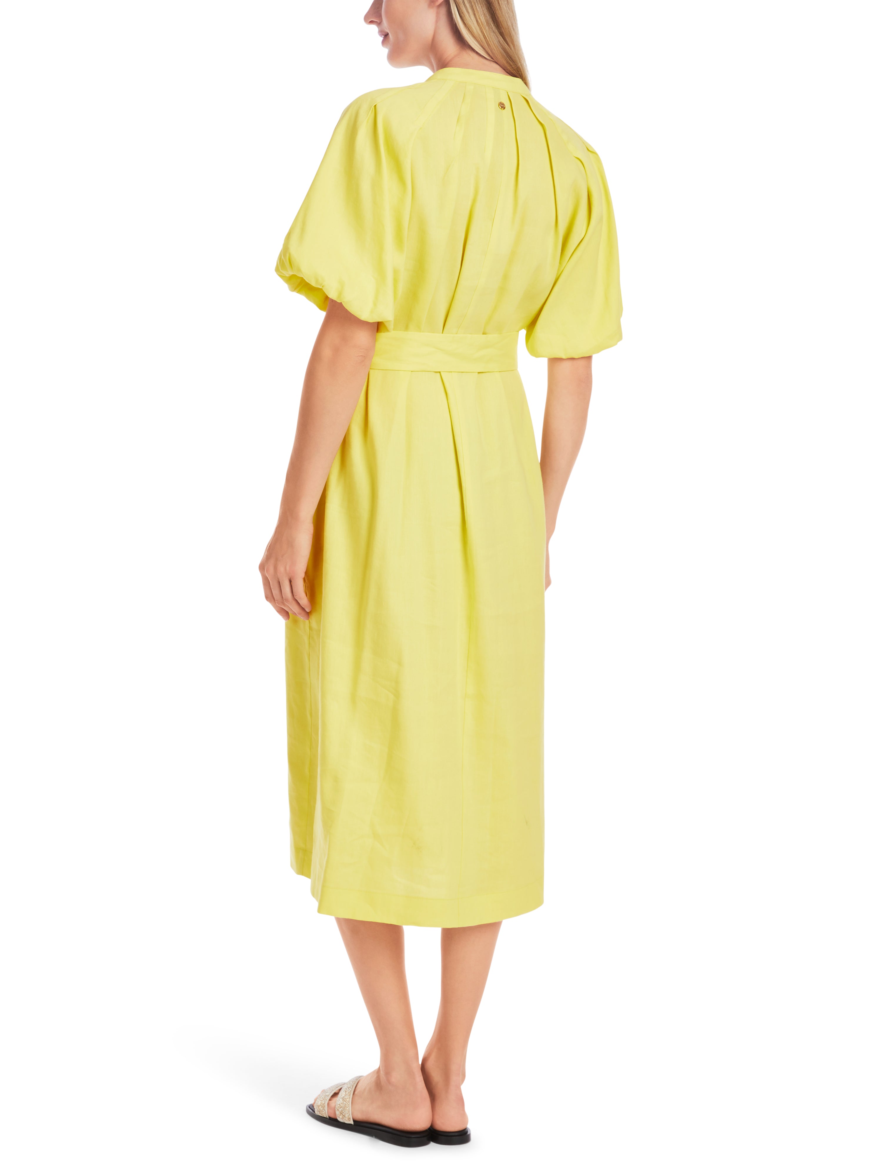 Marc Cain Collections Dress with Pleats Yellow
