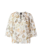 Marc Cain Blouse with Shell Print Off White AC51.38W49
