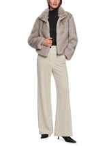 Marc Cain Collections Cosy Faux Fur Jacket ZC12.07W64 Smoke