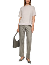 Marc Cain Collections Shirt with Silk Trim ZC48.17J15 Smoke