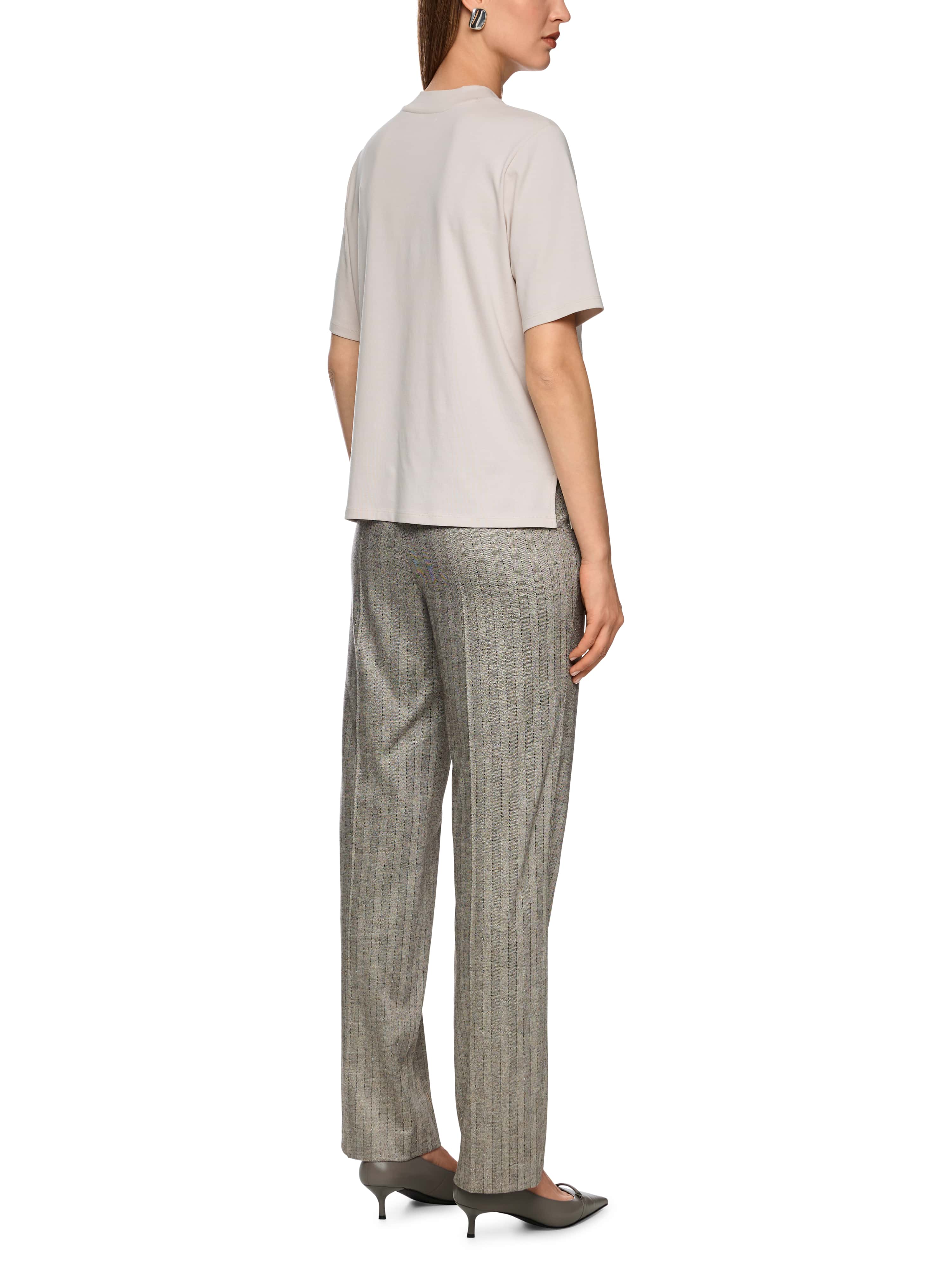 Marc Cain Collections Shirt with Silk Trim ZC48.17J15 Smoke