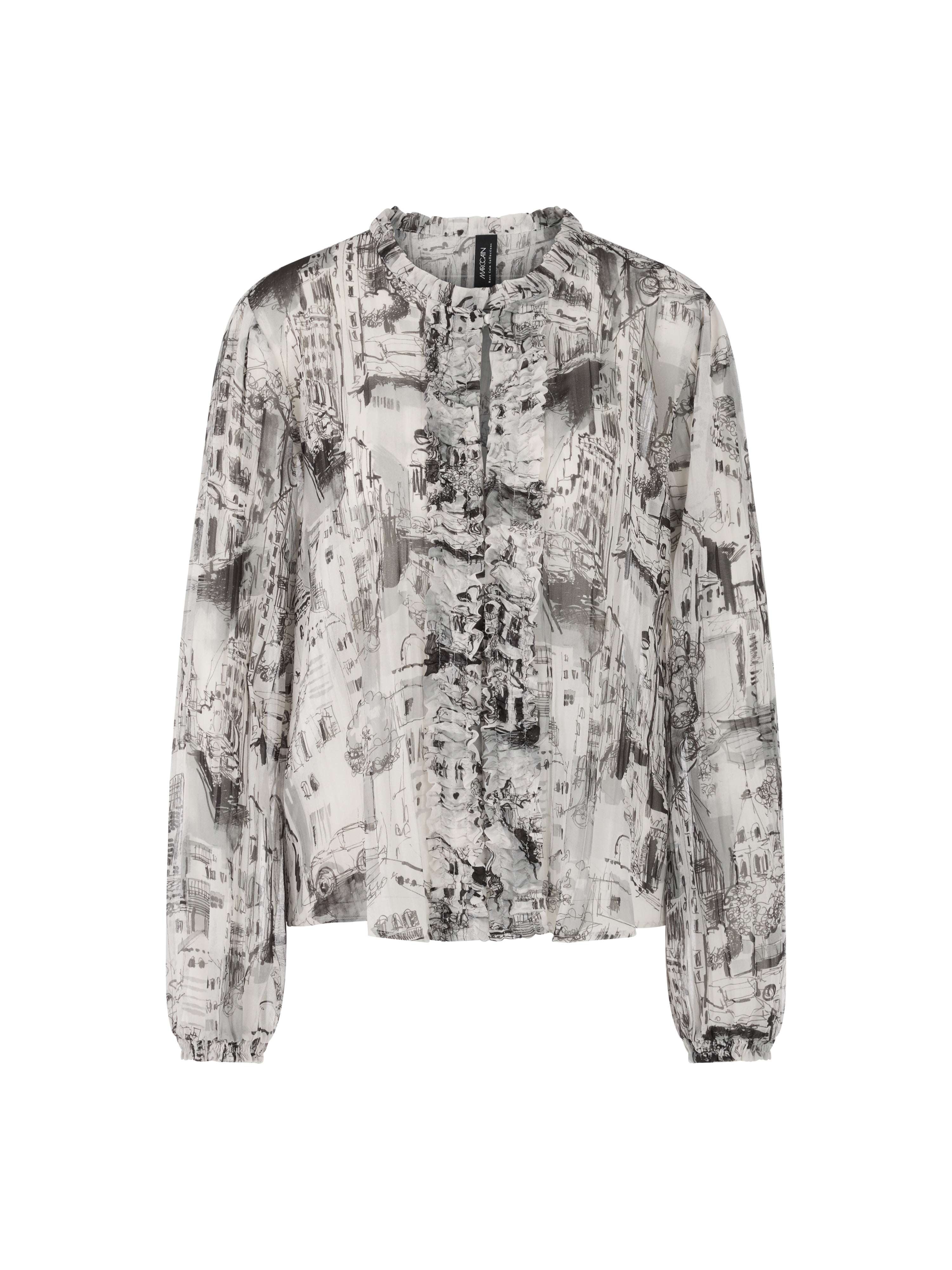 Marc Cain Collections CITY Blouse  ZC51.22.W74 Smoke
