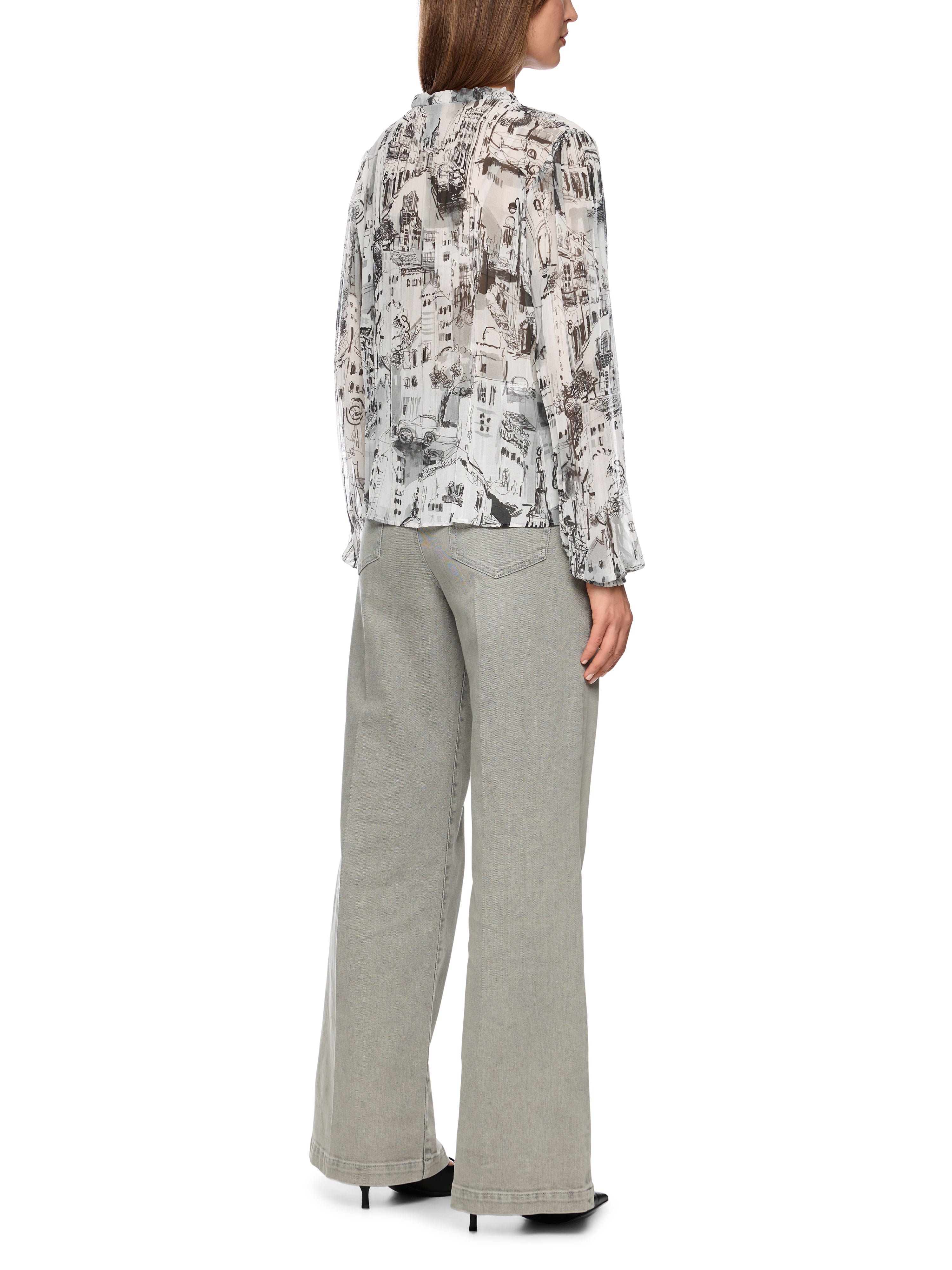 Marc Cain Collections CITY Blouse  ZC51.22.W74 Smoke