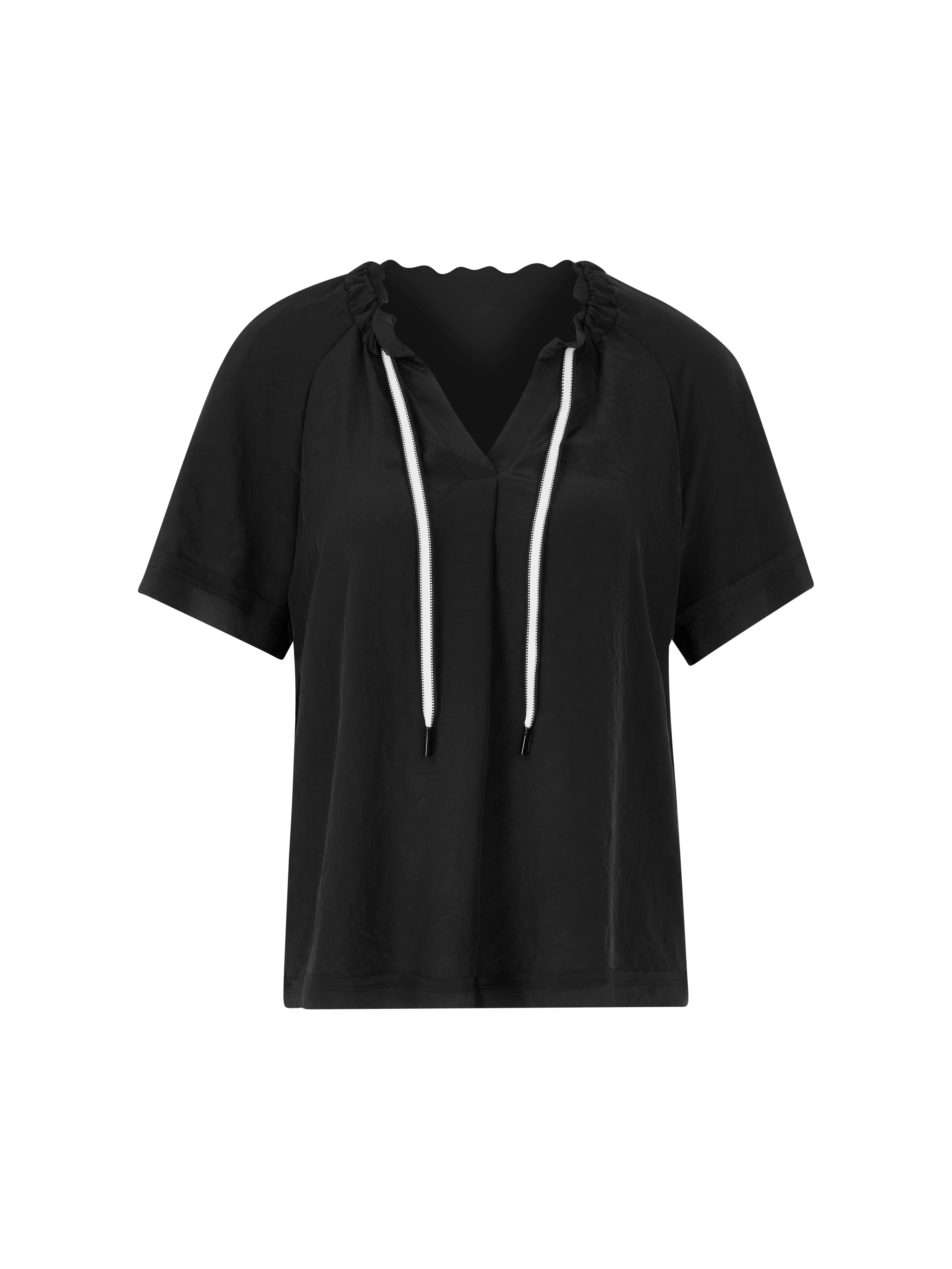 Marc Cain Sports Casual Crinkle Blouse Black