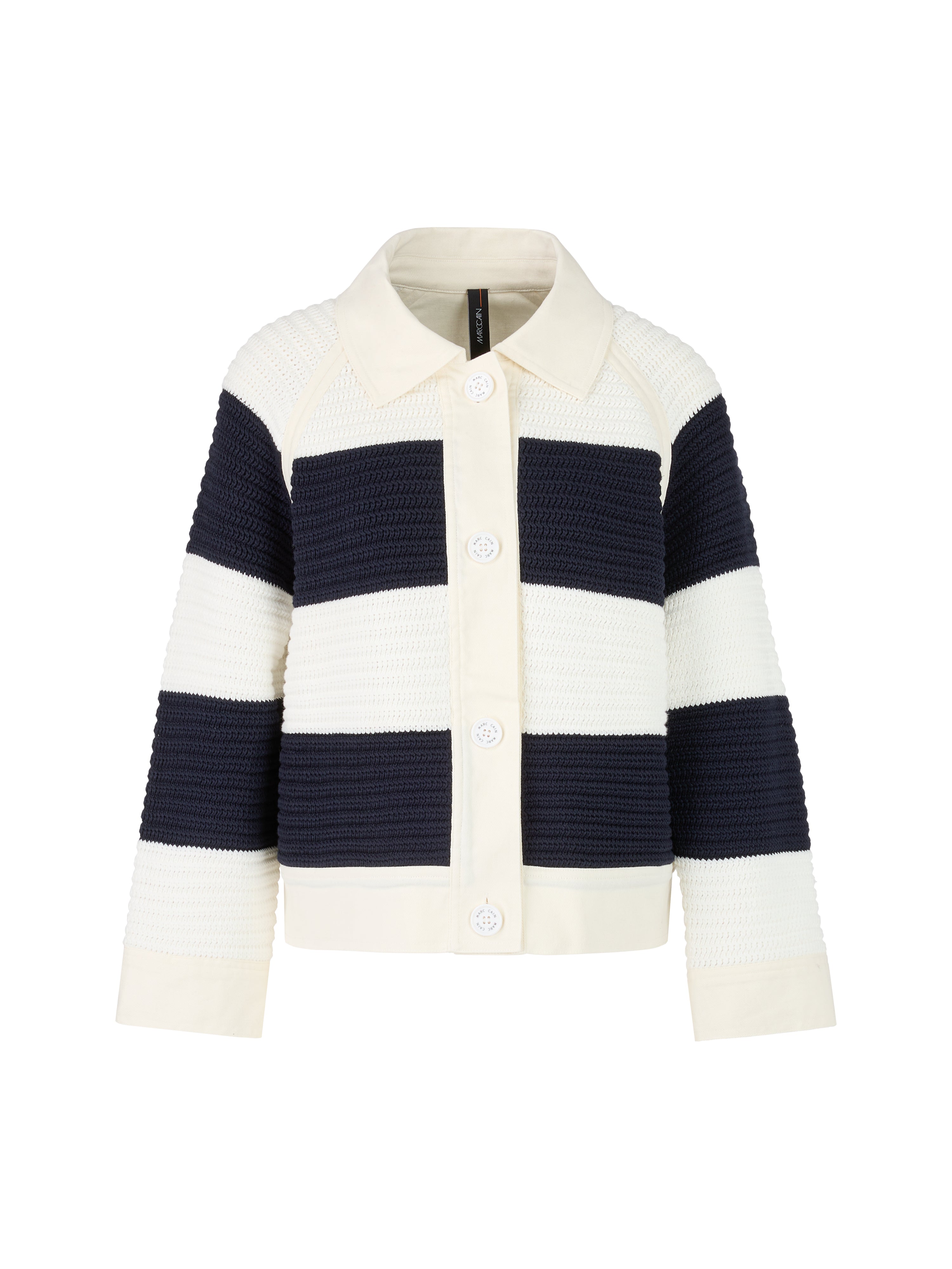 Marc Cain Sports Stripe Cardigan Navy ZS39.03M53