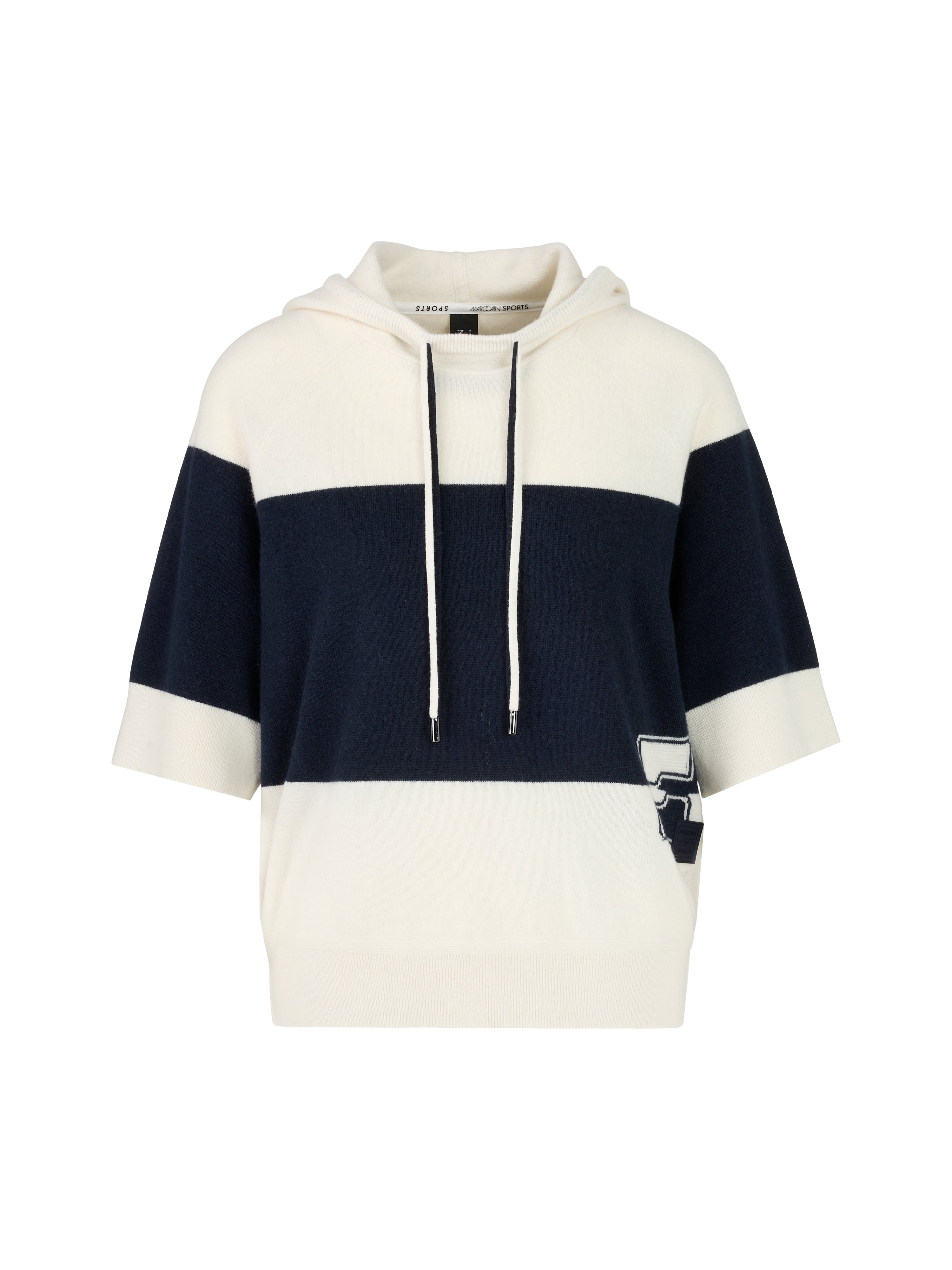 Marc Cain Sports Hooded Jumper with Cashmere Navy