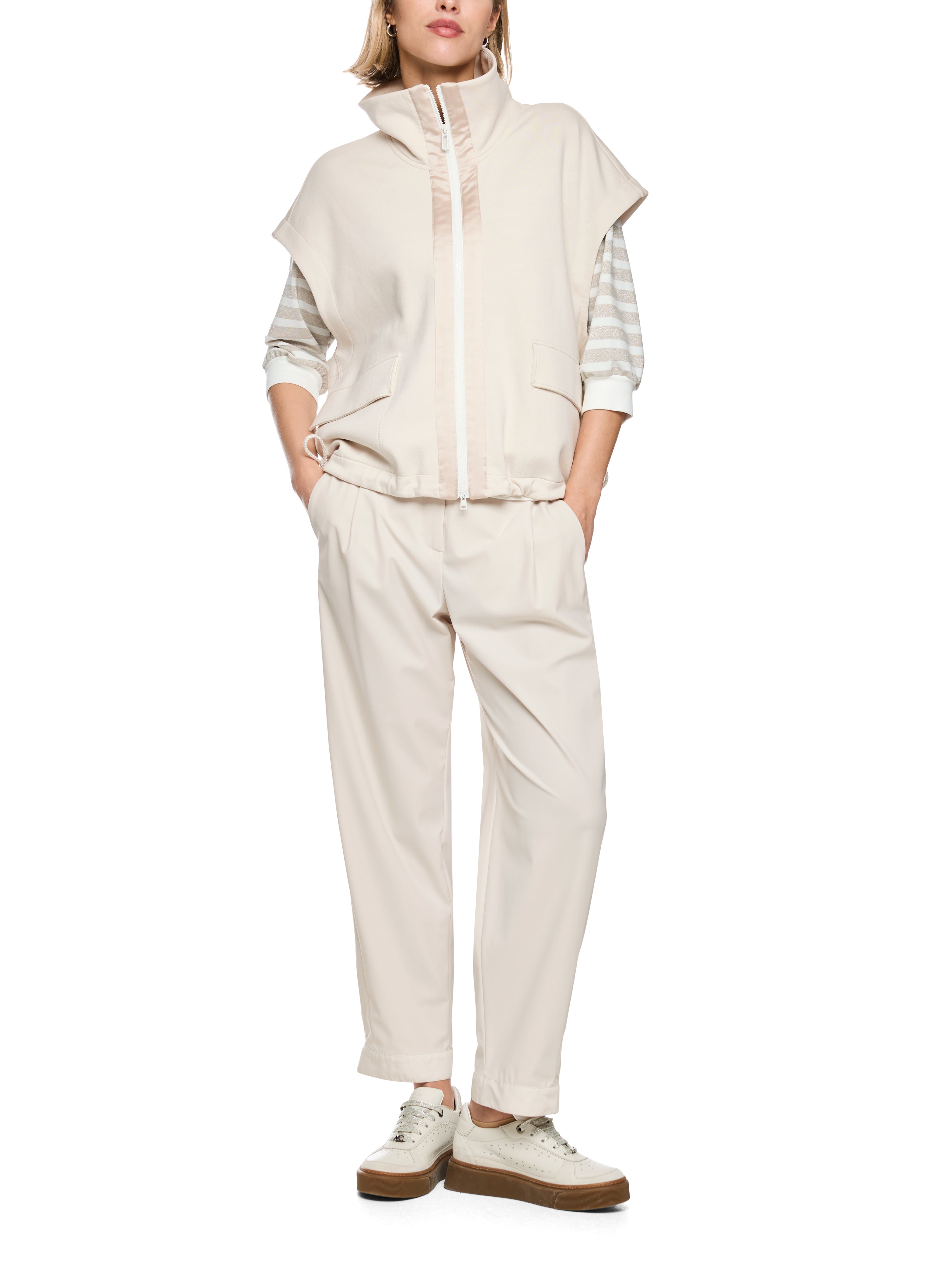 Marc Cain Sports Cotton Blend Gilet Smoke BS37.02J28
