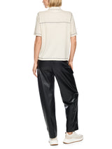 Marc Cain Sports Fine Knit Polo Shirt Smoke BS53.09M80