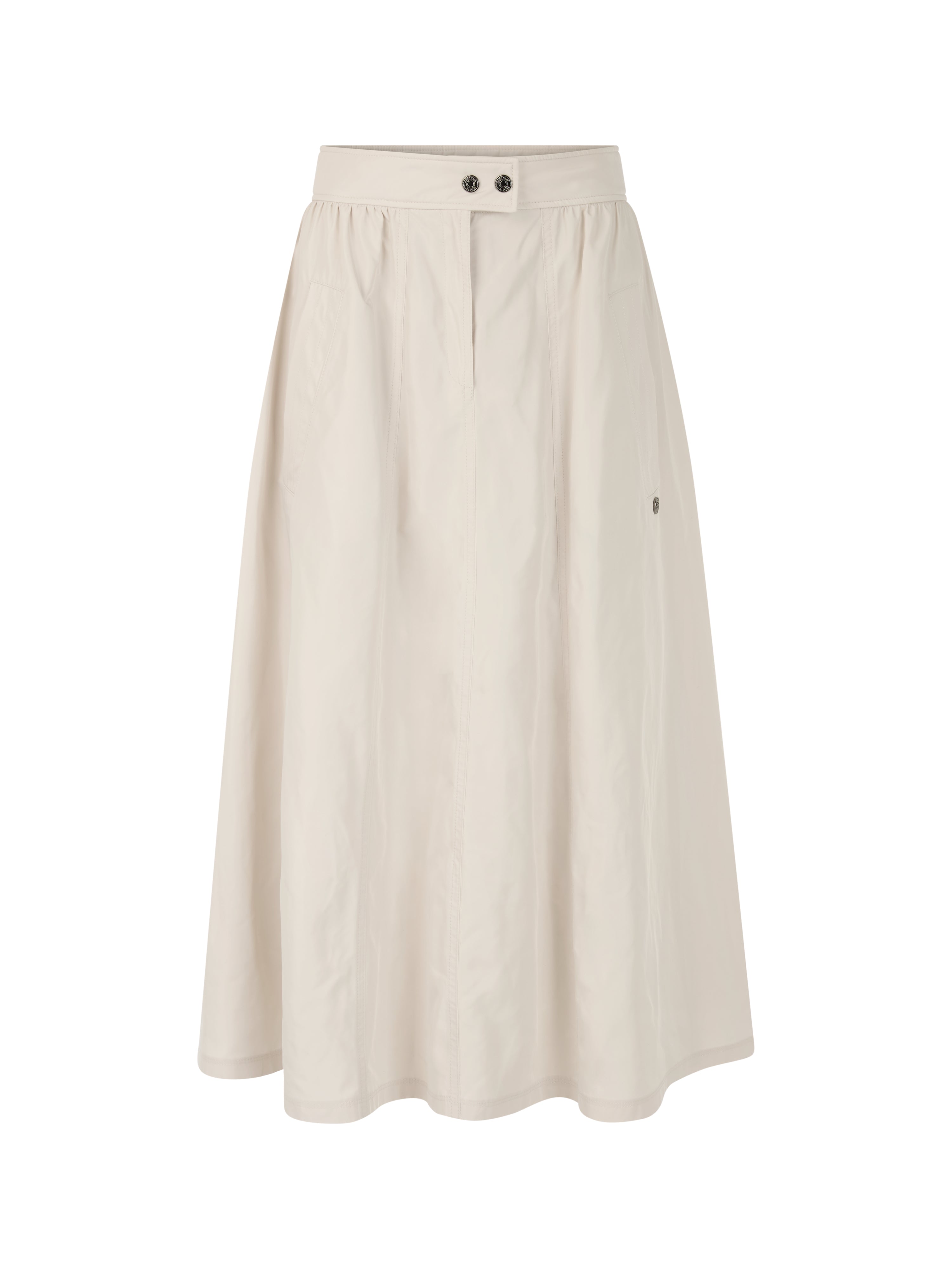 Marc Cain Sports Mid Length Skirt with Shimmer Effect Smoke BS71.01W43