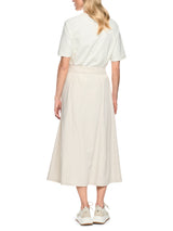 Marc Cain Sports Mid Length Skirt with Shimmer Effect Smoke BS71.01W43