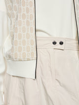 Marc Cain Sports Mid Length Skirt with Shimmer Effect Smoke BS71.01W43