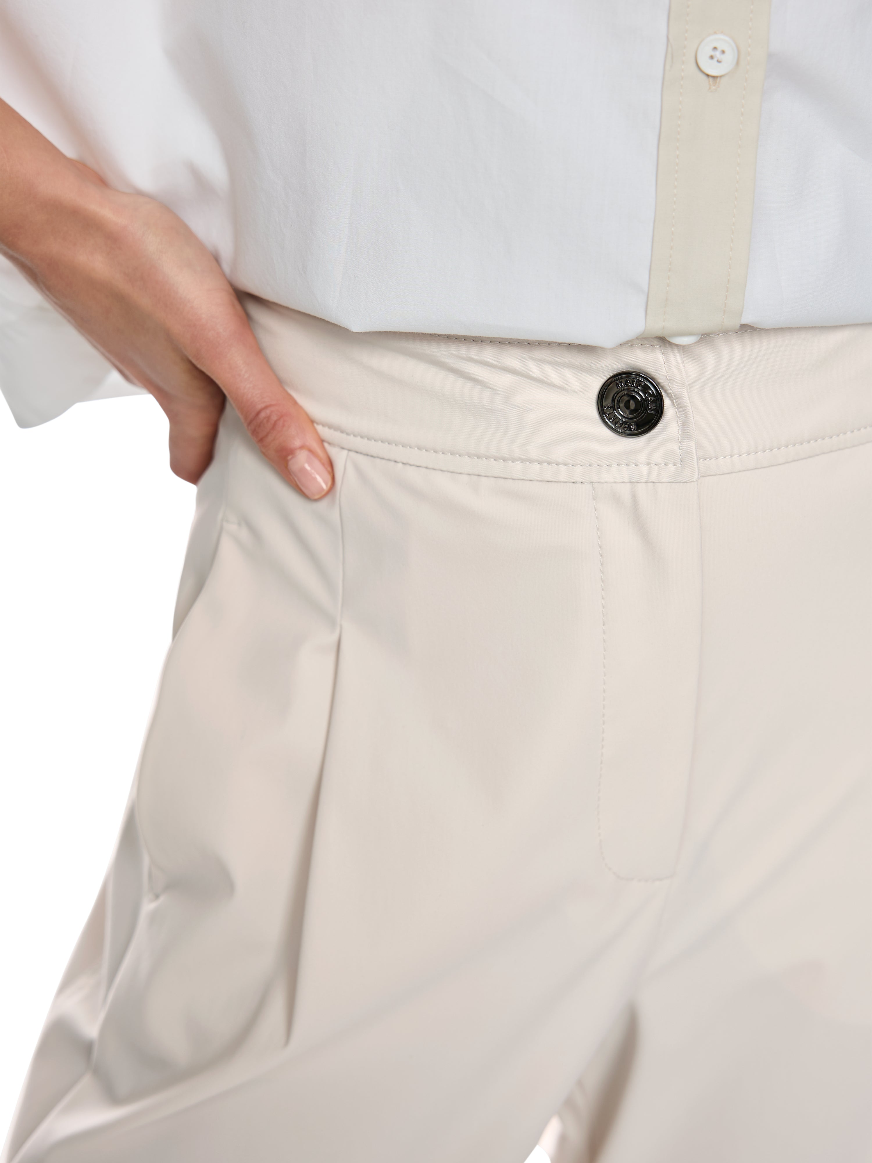 Marc Cain Sports Tencel Pants with Pleats Smoke BS81.05J40