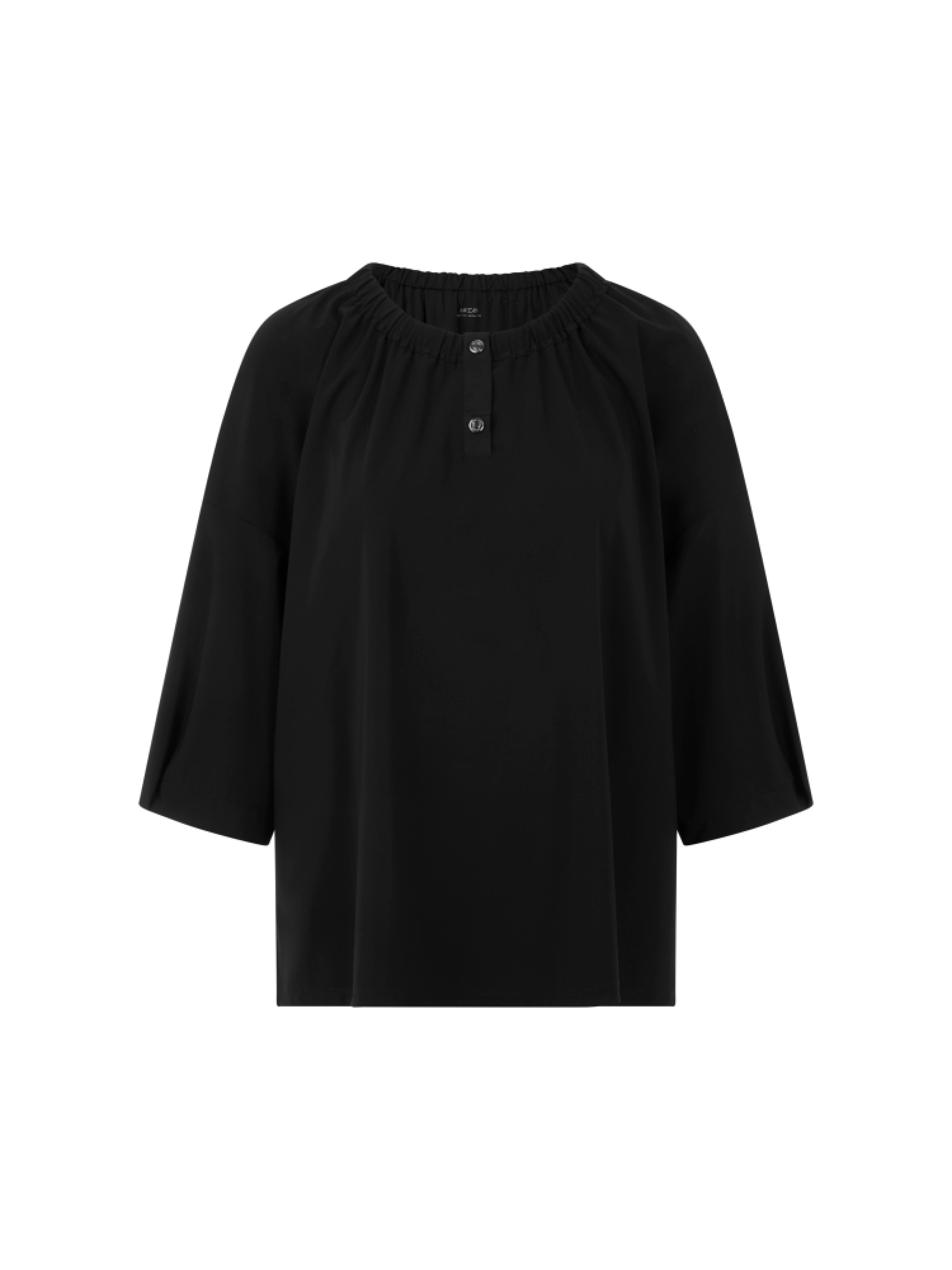 Marc Cain Sports Tencel Blouse with Gathers Black BS51.05J40