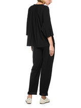 Marc Cain Sports Tencel Blouse with Gathers Black BS51.05J40
