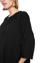 Marc Cain Sports Tencel Blouse with Gathers Black BS51.05J40