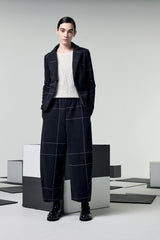 NEIRAMI Check Pants  Black P838BH