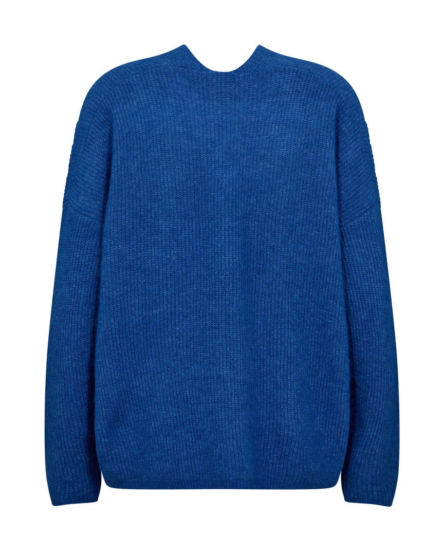 Mos Mosh Thora V-Neck Knit Lolite Blue