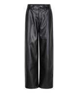 Esqualo Vegan Leather Pants Black