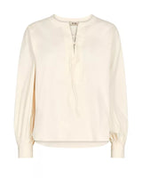 Mos Mosh Yen Tie Blouse Pearled Ivory